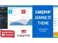 CakePHP AdminLTE Theme - Customize Layout
