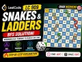 Snakes and Ladders LeetCode 909 Intuition BFS Java