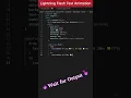 Lightning Flash Text Animation HTML CSS