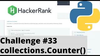 Hackerrank Python Challenge collections Counter