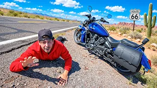 ATRAVESSEI O DESERTO DA ROTA 66 SOZINHO