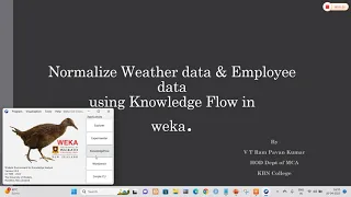 Weka to Normalize the data