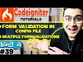CodeIgniter Mini Project Tutorial Form Validation in Config File Multiple form validations