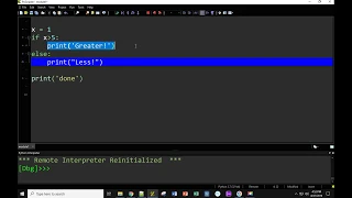 Python if else and debugger