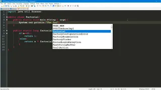 Java Factorial Recursive function