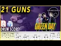 21 Guns - Green Day | DRUM SCORE Sheet Music | #321 DRUMSCRIBE