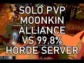 Playing as alliance on 99 8 HORDE server Solo PVP wow wotlk prepatch Gehennas EU Moonkin