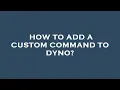 How to add a custom command to dyno