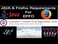 Java and Firefox setup and settings for epfo approval online