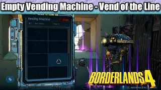 Empty Vending Machine Solution - Vend of the Line Find Code and Input Into Machine Borderlands 4