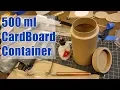 CardBoard Container Scratch Build Chipboard 500ml water bottle Industrial Design process