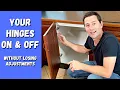 How to remove replace or reattach kitchen cabinet hinges
