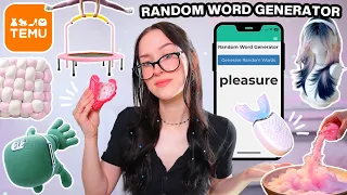 I Typed Random Words Into TEMU & Bought Whatever Came Up...