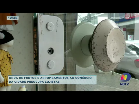 Onda de furtos no comércio preocupa lojistas em Gaspar
