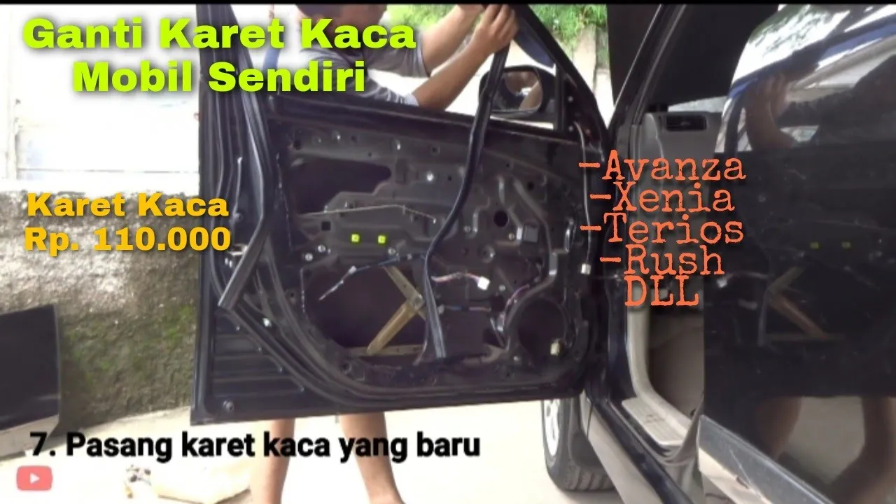 Cara Pasang Kaca Mobil Dengan Lem Tembak - Suzuki Splash