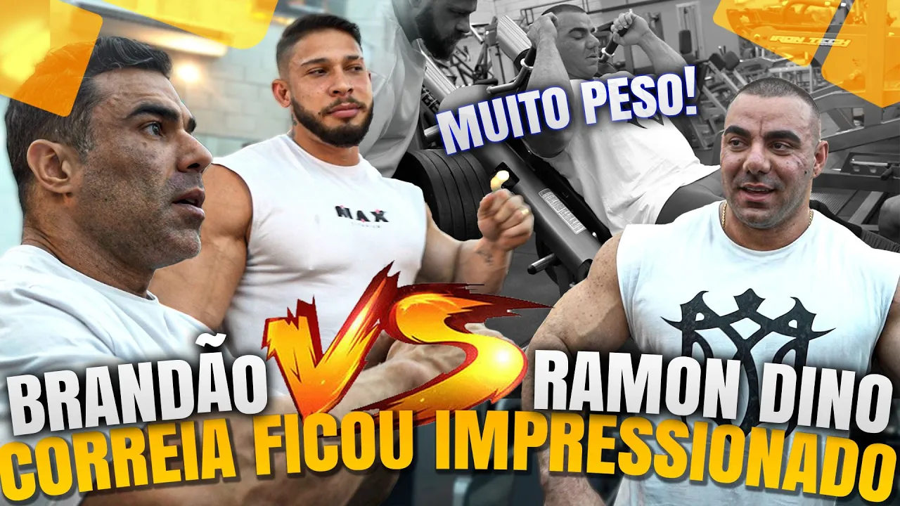RAFAEL BRANDÃO VS RAMON DINO - CORREA SE IMPRESSIONOU COM A FORÇA DELES !!!