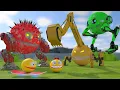 Download Lagu Pacman and Flying Two-Legged Robot Pacman vs Excavator Robot and Walking Combat Robot | StrEat