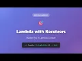 Kotlin Lambda with Receivers Master this in Lambda Context for DSL Syntax