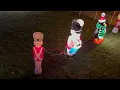 A HUGE Vintage Christmas Blow Mold Collection Santa Claus Reindeer Elves Frosty Snowman AMAZING