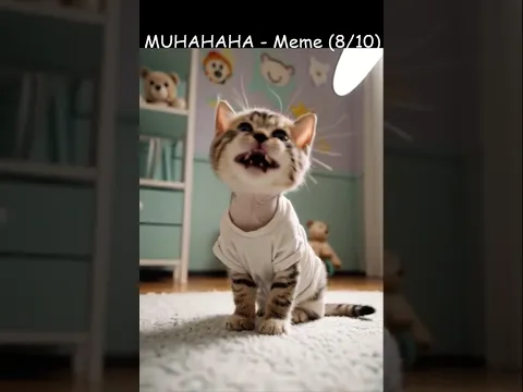 🗣🐱 MUHAHAHA Meme – Original Edit Audio (U Ha ha ha Cat Version) | #muhahaha #memes #cats #aivideo