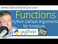 Python Default Arguments for functions