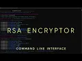 RCrypt RSA Encryption Software Command Line Interface