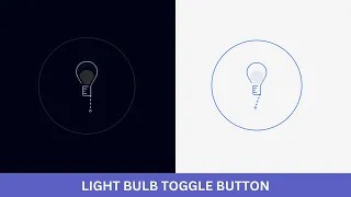 Light Bulb Toggle Button Using JavaScript HTML CSS Animation