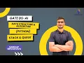 Stack Queue Explained Python Data Structure And Algorithms Gate DSAI