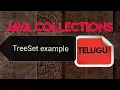 TreeSet exam program in java collection java collection framework in telugu
