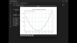 Python Math - Plotting Quadratic Equations with Matplotlib