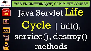L39 Java Servlet Life Cycle init service destroy methods Web Technology Lectures