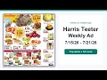Harris Teeter Weekly Ad 26 - 26 Best Deals
