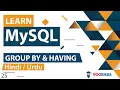 MySQL GROUP BY HAVING Clause Tutorial in Hindi Urdu