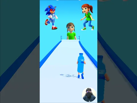 HELP! GIRL SLAPPED BOTTLE SONIC SHE NEED 100% WATER💦😰#shorts #gaming #youtubeshorts #shortsfeed