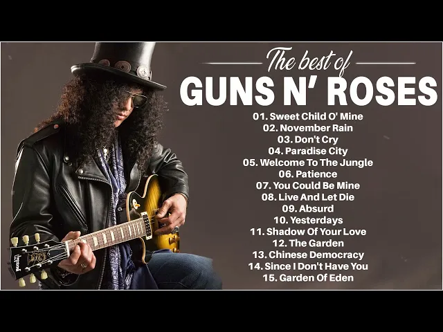 Download MP3 The Best Of Guns N' Roses - Guns N' Roses Greatest Hits Full Album