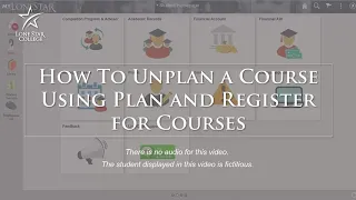 Unplan a Course Using Plan and Register