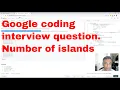 Number of islands FAANG coding interview questions