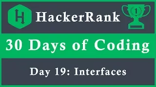 Day 19 Interfaces 30 Days of Coding HackerRank Java Languag