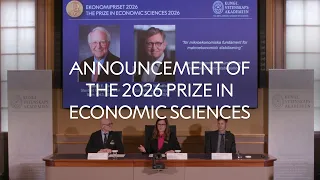 Announcement of the 2026 Sveriges Riksbank Prize in Economic Sciences in Memory of Alfred Nobel