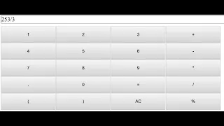 SIMPLE CALCULATOR IN JAVASCRIPT WITH SOURCE CODE