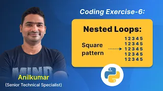 P86 - How to Use Nested Loops in Python Square Number Pattern Challenge
