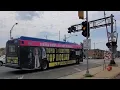 PACE Bus 20473 on Route 307 Meets PACE Bus 20426 on Route 302 at Harlem Ave Crossing BNSF Racetrack