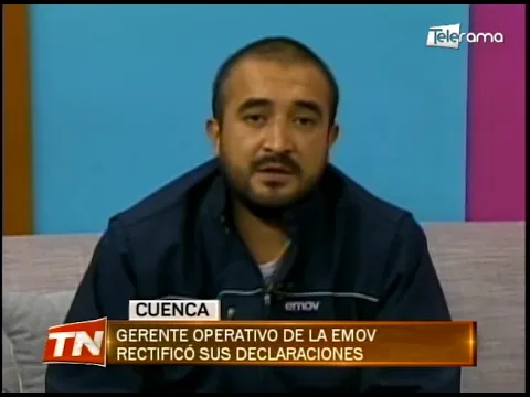 Gerente operativo de la EMOV rectificó sus declaraciones