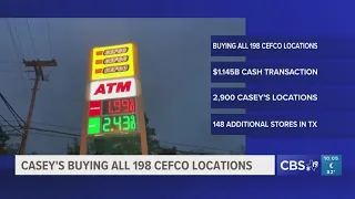 Casey s announces agreement to acquire 198 CEFCO convenience stores
