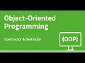 Constructor and Destructor OOP C