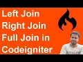 Left join Right join full join inner join Joins in CodeIgniter Joins two tables in Codeigniter