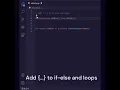 Add to if-else and loops