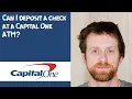 Can I deposit a check at a Capital One ATM