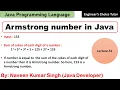 Armstrong Number in Java Java Programming Language Java