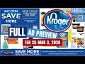4x Frozen Fuel Points Kroger FULL Ad for - MEGA SALE Weekly Digitals MORE